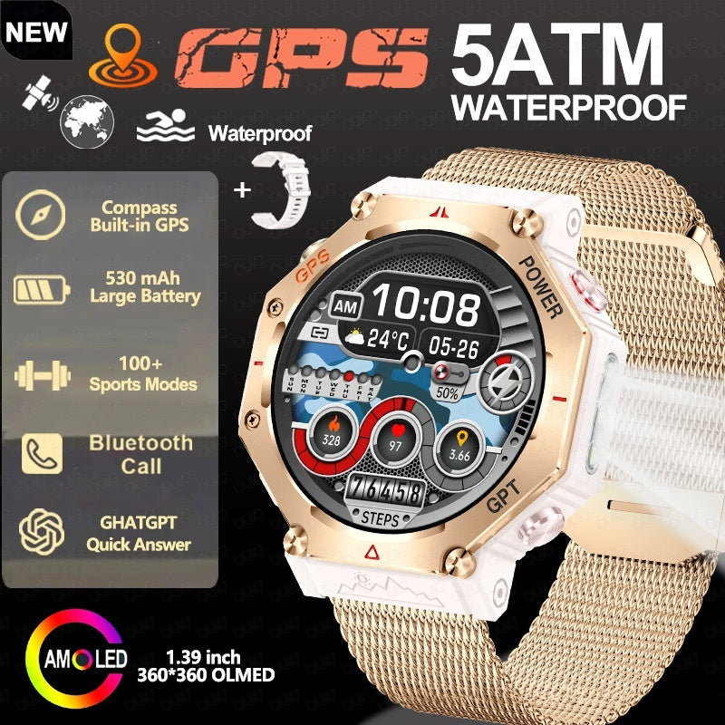 Multifunctional Outdoor Flashlight Smart Waterproof Watch